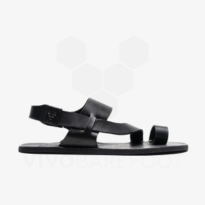 Dámské Lifestyle Boty Vivobarefoot Opanka Sandal Černé | CZ I1914L