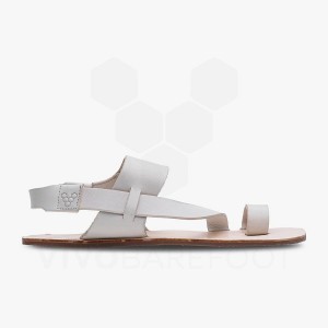 Dámské Lifestyle Boty Vivobarefoot Opanka Sandal Bílé | CZ U1915Z