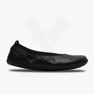 Dámské Lifestyle Boty Vivobarefoot Opanka Ballerina Obsidian | CZ V1925R