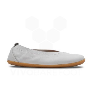 Dámské Lifestyle Boty Vivobarefoot Opanka Ballerina Bílé | CZ C1926T