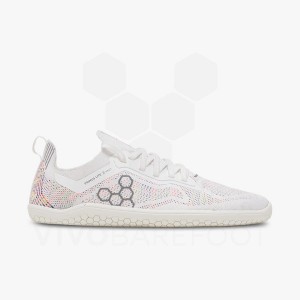 Dámské Silniční Běžecké Boty Vivobarefoot Primus Lite Knit Bílé | CZ P1834J