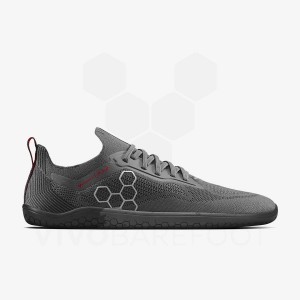 Dámské Tréninkové Boty Vivobarefoot PREORDER 'PRIMUS LITE KNIT JJF' Tmavě Šedé | CZ M1870Q