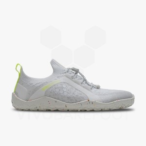 Dámské Tréninkové Boty Vivobarefoot Primus Trailové Knit FG Bílé | CZ A1885H