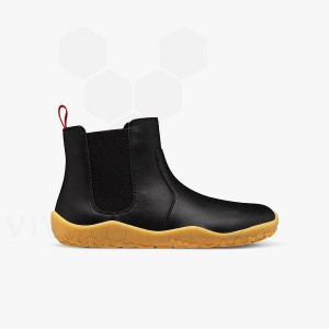 Dětské Obuv Vivobarefoot Fulham II Juniors Obsidian | CZ V2029R