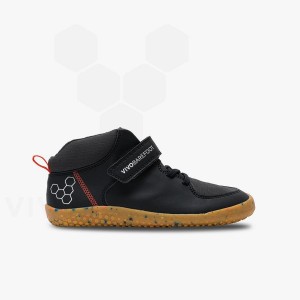 Dětské Obuv Vivobarefoot Primus Ludo Hi Juniors Obsidian | CZ Y2020X