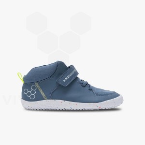 Dětské Obuv Vivobarefoot Primus Ludo Hi Juniors Indigo | CZ T2021C