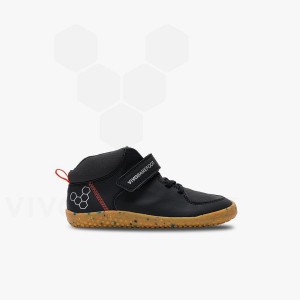 Dětské Obuv Vivobarefoot Primus Ludo Hi Preschool Obsidian | CZ P2016J