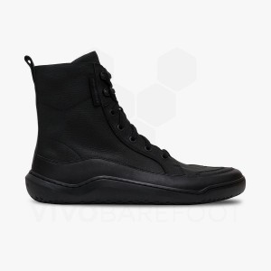 Pánské Lifestyle Boty Vivobarefoot Gobi Boot Obsidian | CZ D1727F