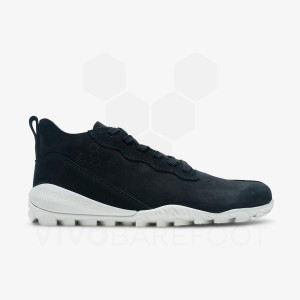Pánské Lifestyle Boty Vivobarefoot Novus Mid Obsidian | CZ F1752D