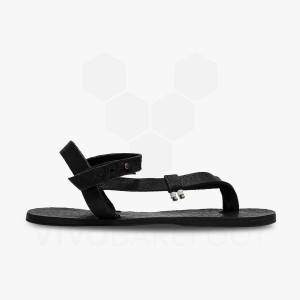 Pánské Lifestyle Boty Vivobarefoot San-Dal II Unisex Obsidian | CZ H1750A