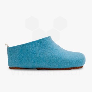 Pánské Pantofle Vivobarefoot MIM Felt Světle Tyrkysové | CZ N1767W
