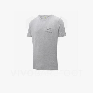 Pánské Tričko Vivobarefoot Rapanui Naturally Coloured T-shirt Šedé | CZ V1769R