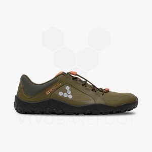 Pánské Tréninkové Boty Vivobarefoot Primus Trailové III All Weather FG Tmavě Olivy Zelené | CZ G1725S