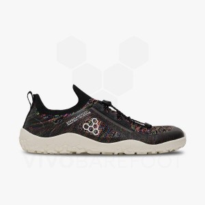 Pánské Turistické Boty Vivobarefoot Primus Trailové Knit FG Černé | CZ K1618O