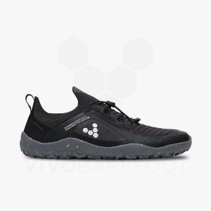 Pánské Turistické Boty Vivobarefoot Primus Trailové Knit FG Šedé | CZ Z1616U