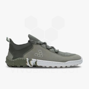 Pánské Turistické Boty Vivobarefoot Tracker Decon Low FG2 Olivy Zelené | CZ A1625H